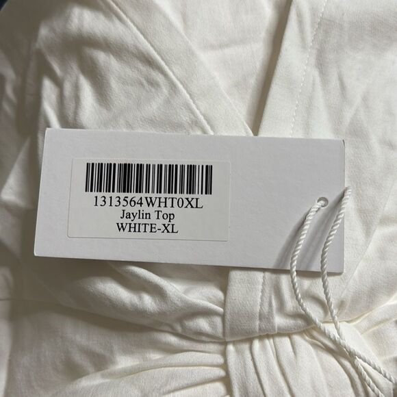 Reformation Jaylin top in white XL NWT $148 - Picture 6 of 6